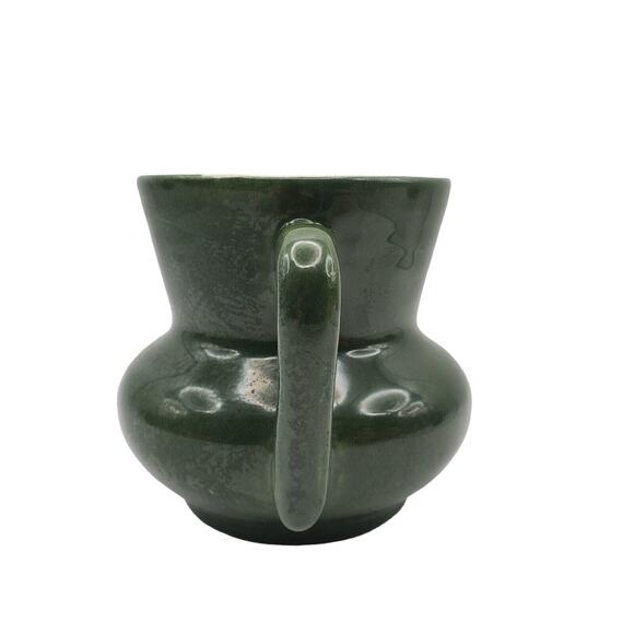 Red Wing Pottery Sugar Bowl Lid Normandy Pattern Forest Green MCM Vintage Dish - Picture 9 of 9